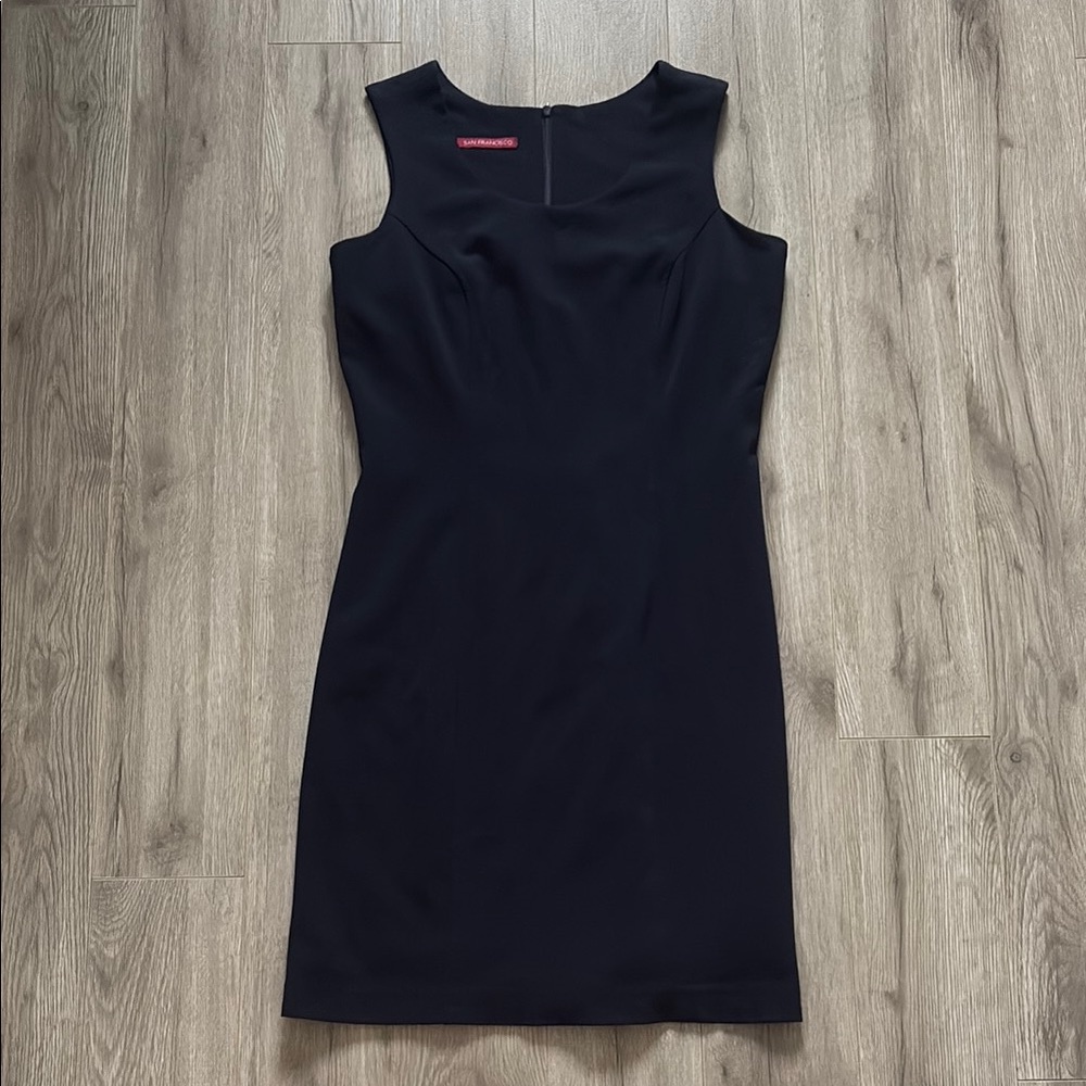 Elegant Navy Blue Sleeveless Mini Dress San Francisco